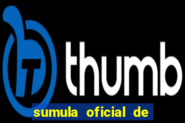 sumula oficial de futebol 7 society excel